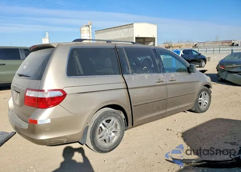 2007 Honda Odyssey Ex z USA, uszkodzony, nr VIN 5FNRL38447B024353